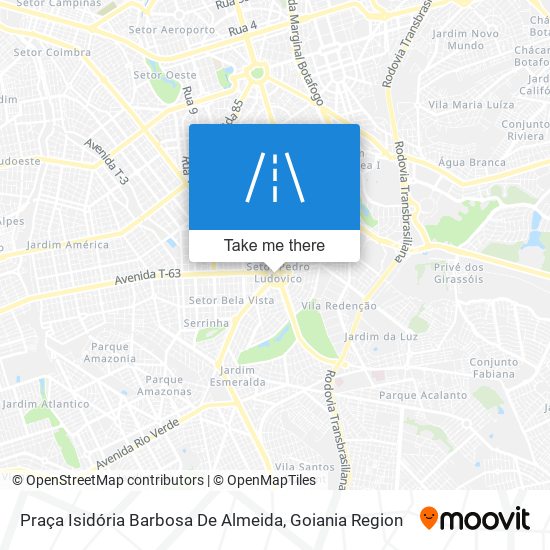 Mapa Praça Isidória Barbosa De Almeida