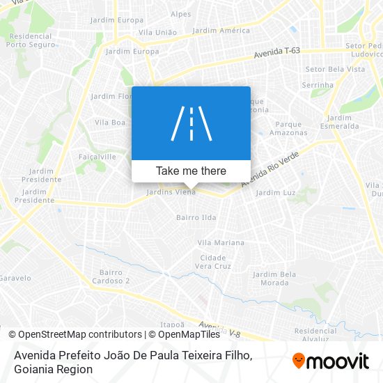 Mapa Avenida Prefeito João De Paula Teixeira Filho