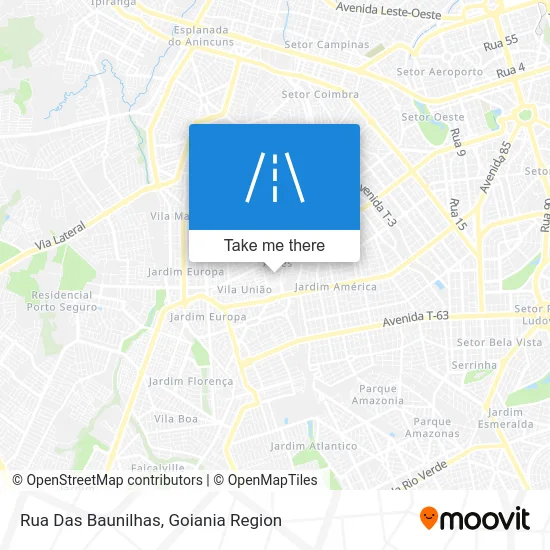 Rua Das Baunilhas map