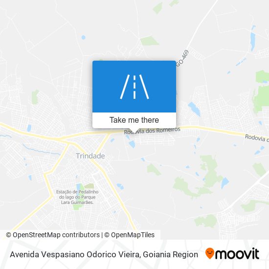 Mapa Avenida Vespasiano Odorico Vieira