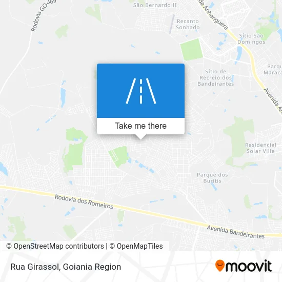 Rua Girassol map