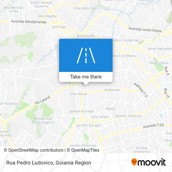Rua Pedro Ludovico map