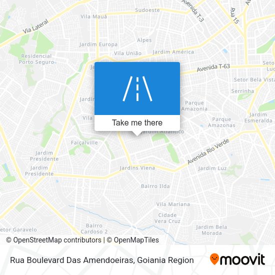Rua Boulevard Das Amendoeiras map