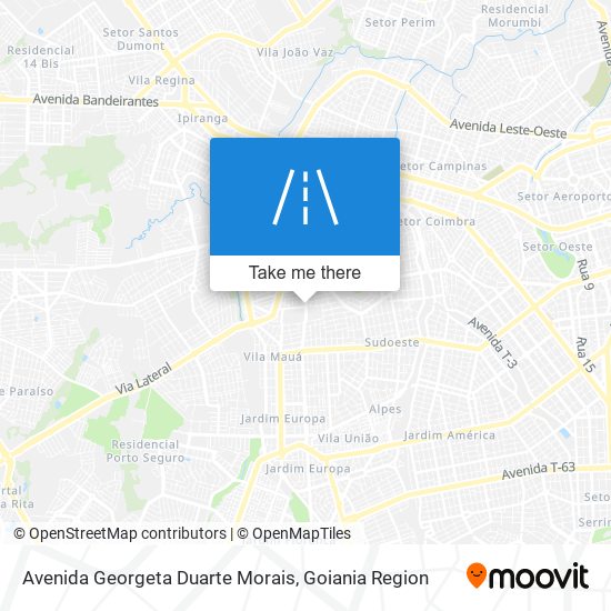 Mapa Avenida Georgeta Duarte Morais