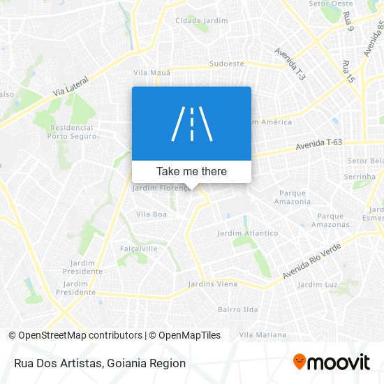 Mapa Rua Dos Artistas