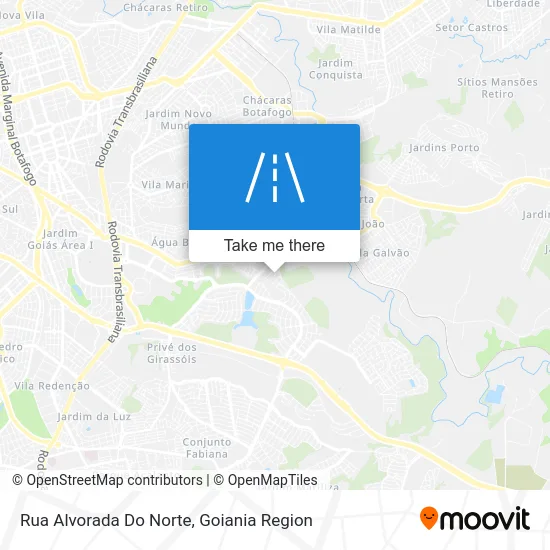 Rua Alvorada Do Norte map