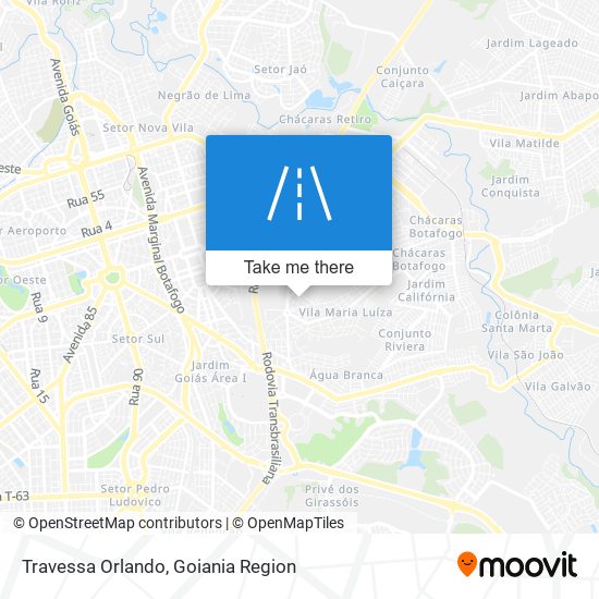 Mapa Travessa Orlando