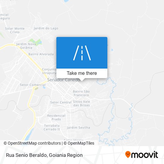Rua Senio Beraldo map
