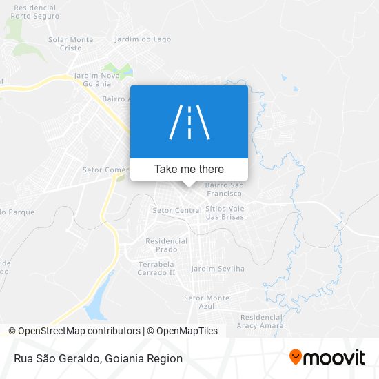 Rua São Geraldo map