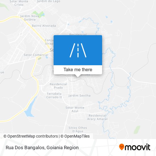 Mapa Rua Dos Bangalos