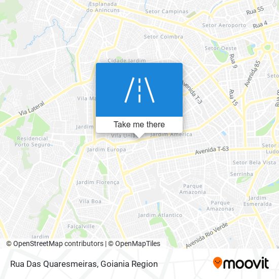 Mapa Rua Das Quaresmeiras