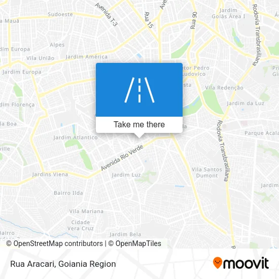 Rua Aracari map