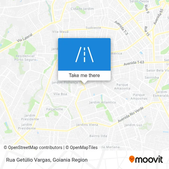 Rua Getúlio Vargas map