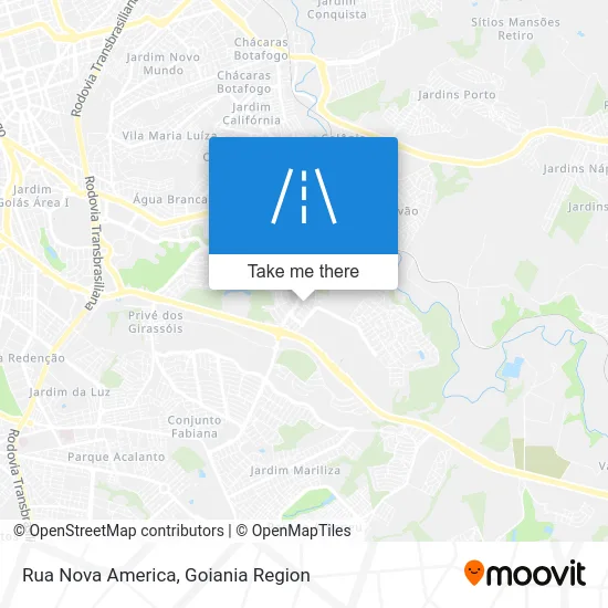 Rua Nova America map