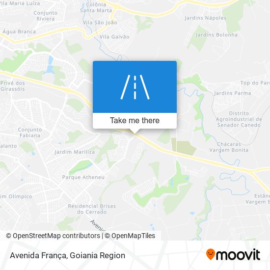 Mapa Avenida França