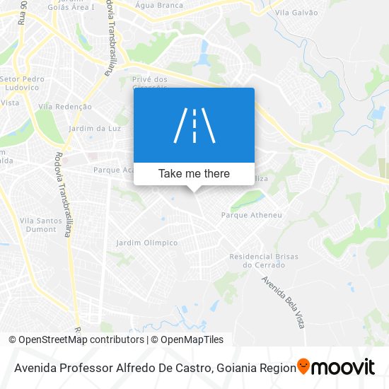 Mapa Avenida Professor Alfredo De Castro