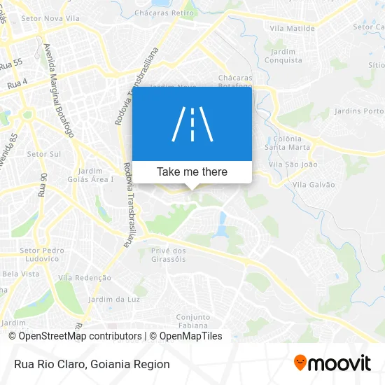 Rua Rio Claro map