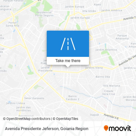 Mapa Avenida Presidente Jeferson