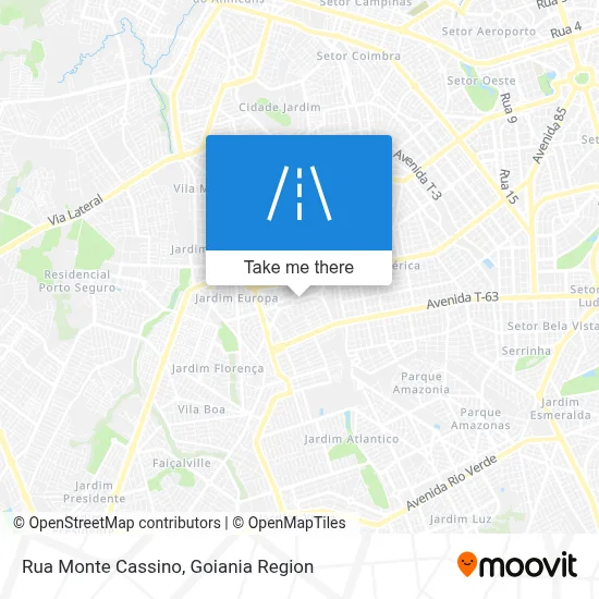 Rua Monte Cassino map