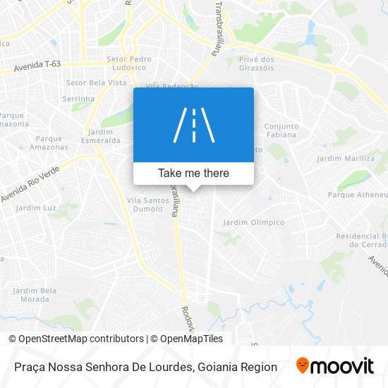 Mapa Praça Nossa Senhora De Lourdes