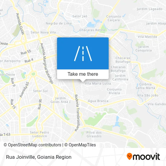 Rua Joinville map