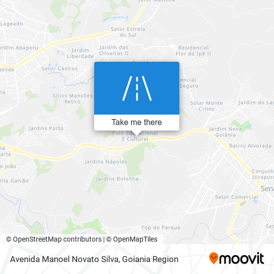 Mapa Avenida Manoel Novato Silva