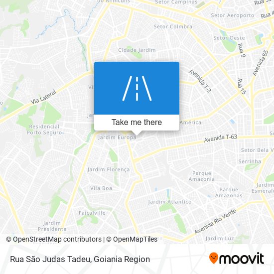 Mapa Rua São Judas Tadeu