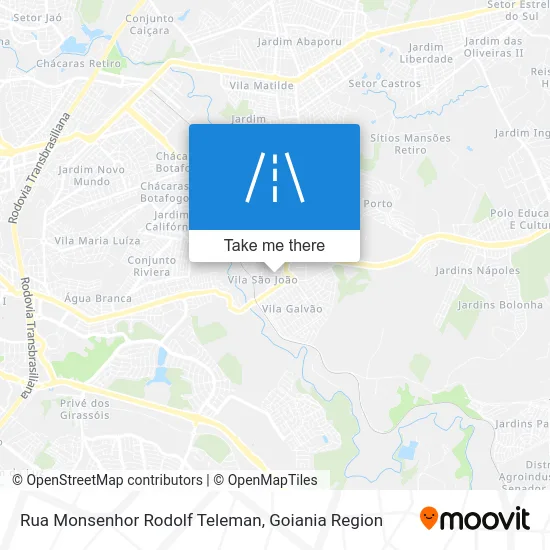 Rua Monsenhor Rodolf Teleman map