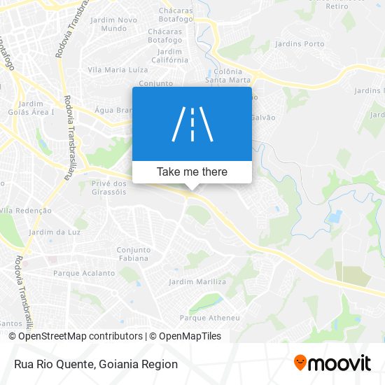 Rua Rio Quente map