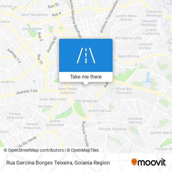 Mapa Rua Gercina Borges Teixeira