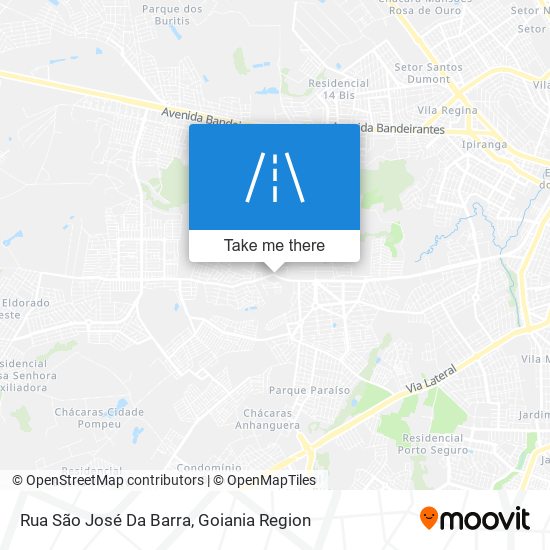 Mapa Rua São José Da Barra