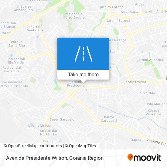 Mapa Avenida Presidente Wilson