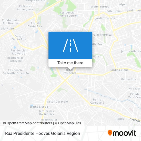 Rua Presidente Hoover map