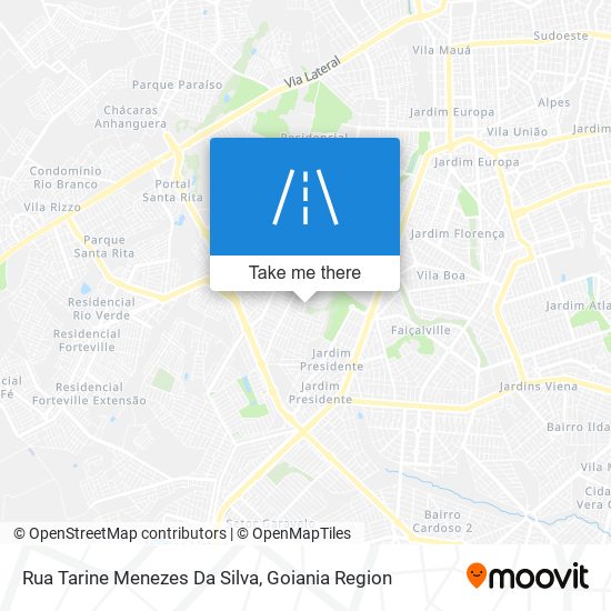 Mapa Rua Tarine Menezes Da Silva