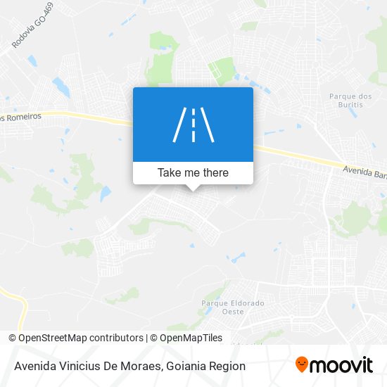 Mapa Avenida Vinicius De Moraes