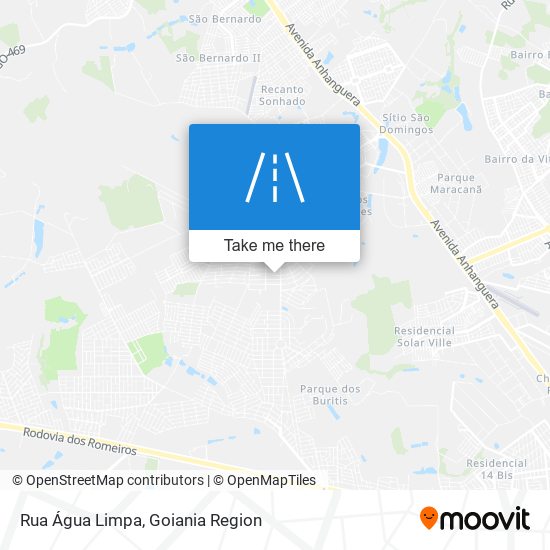 Mapa Rua Água Limpa