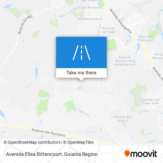 Mapa Avenida Elisa Bittencourt