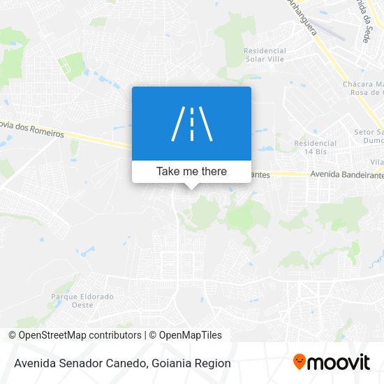Avenida Senador Canedo map