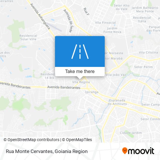 Mapa Rua Monte Cervantes