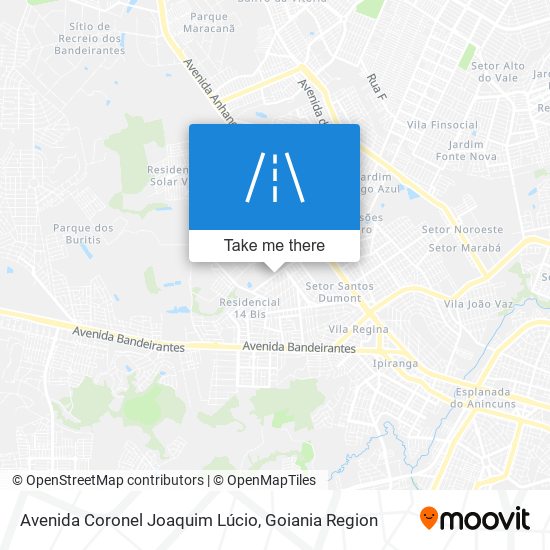 Mapa Avenida Coronel Joaquim Lúcio