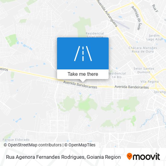 Mapa Rua Agenora Fernandes Rodrigues