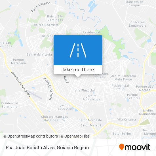Mapa Rua João Batista Alves