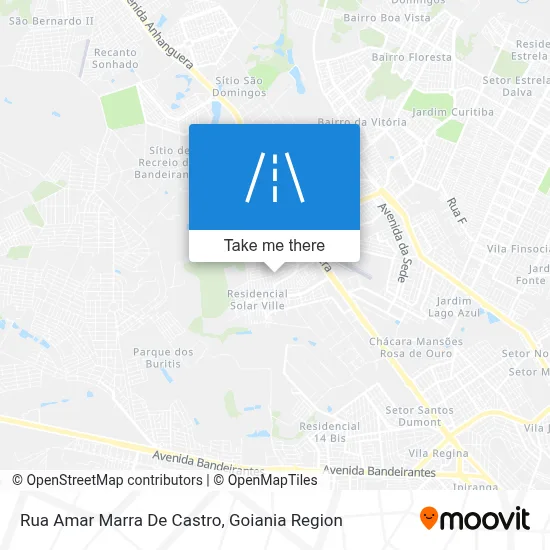 Rua Amar Marra De Castro map