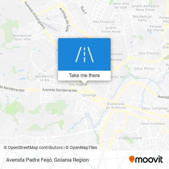 Mapa Avenida Padre Feijó