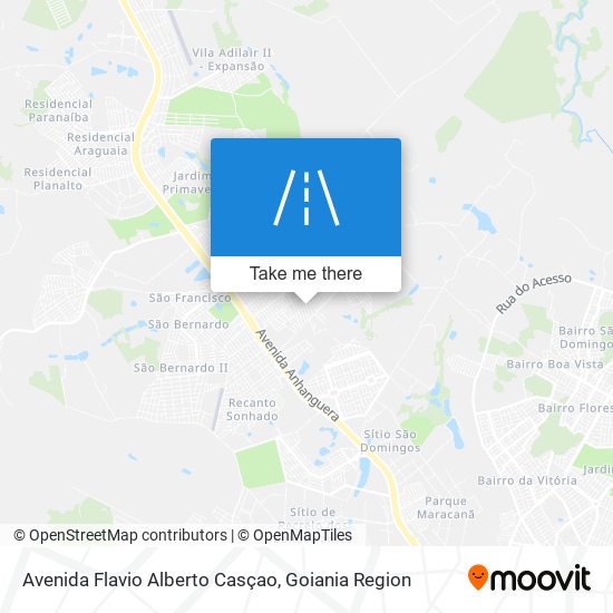 Mapa Avenida Flavio Alberto Casçao