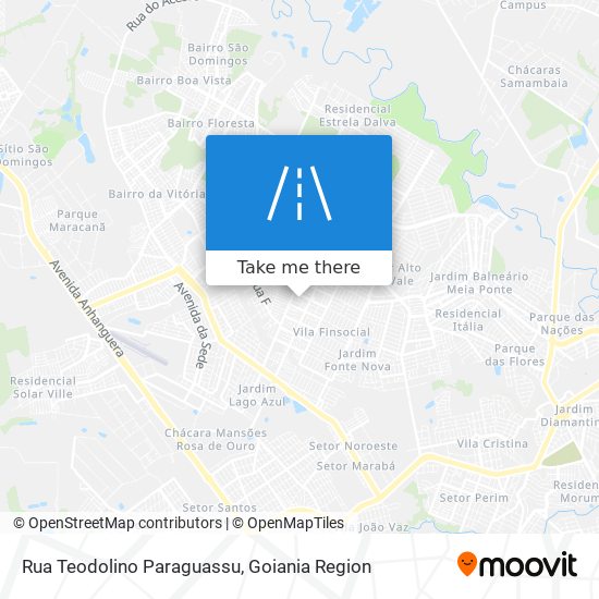 Mapa Rua Teodolino Paraguassu