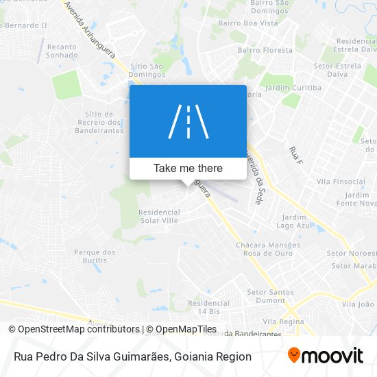 Mapa Rua Pedro Da Silva Guimarães