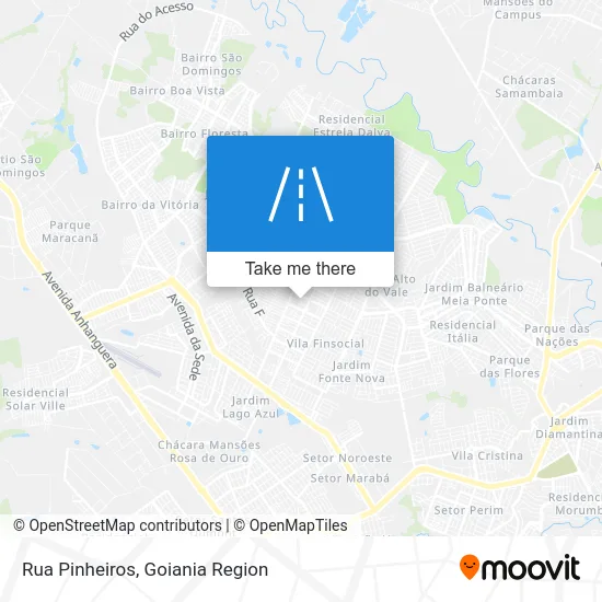 Rua Pinheiros map