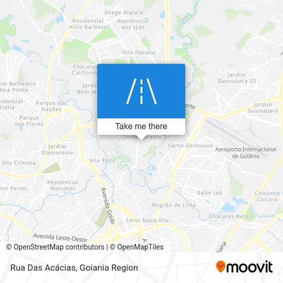 Rua Das Acácias map