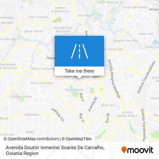 Mapa Avenida Doutor Ismerino Soares De Carvalho